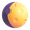 waxing gibbous moon emoji